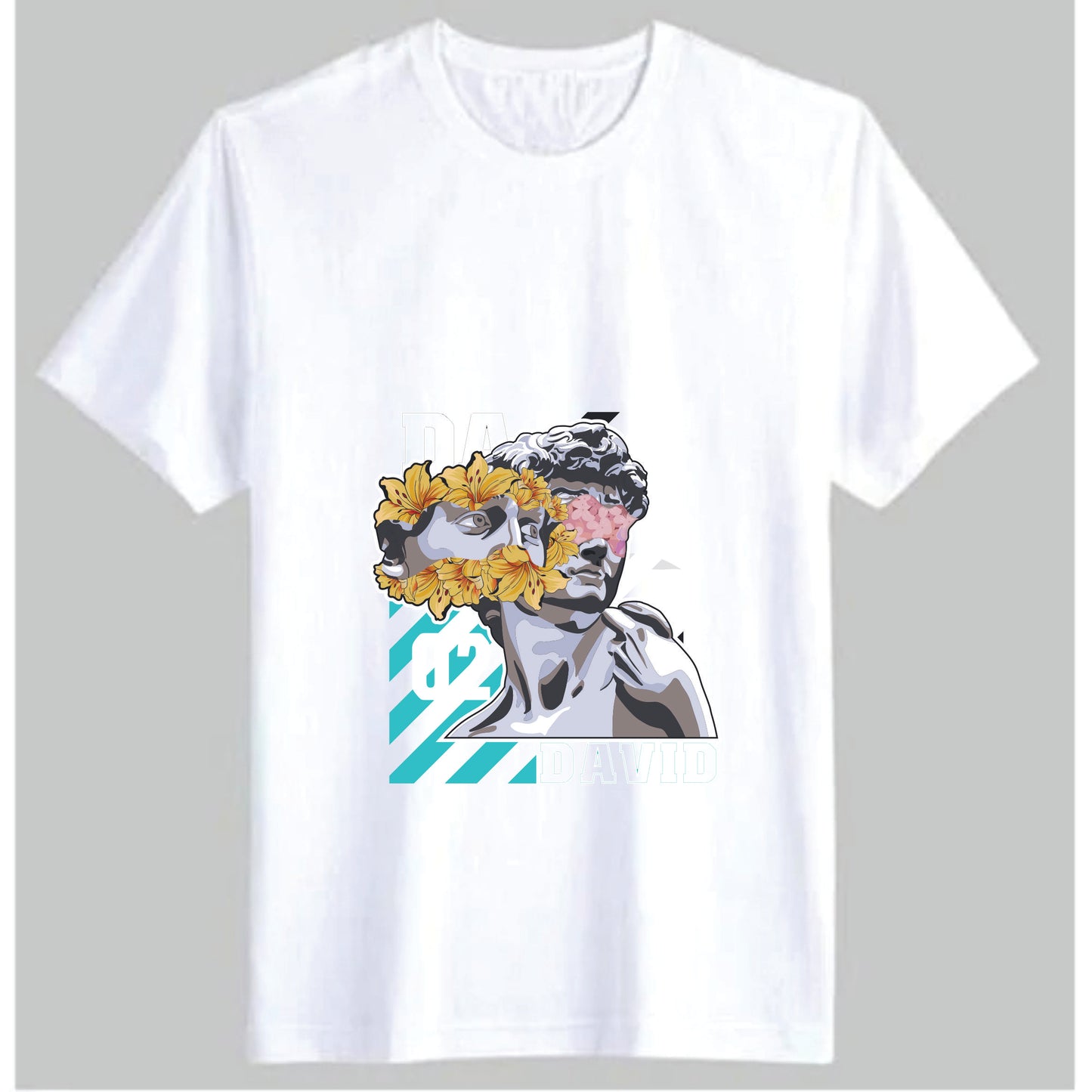 David 02 – Floral Artistic Men’s Tee | BR-1003 (Multiple Colors)
